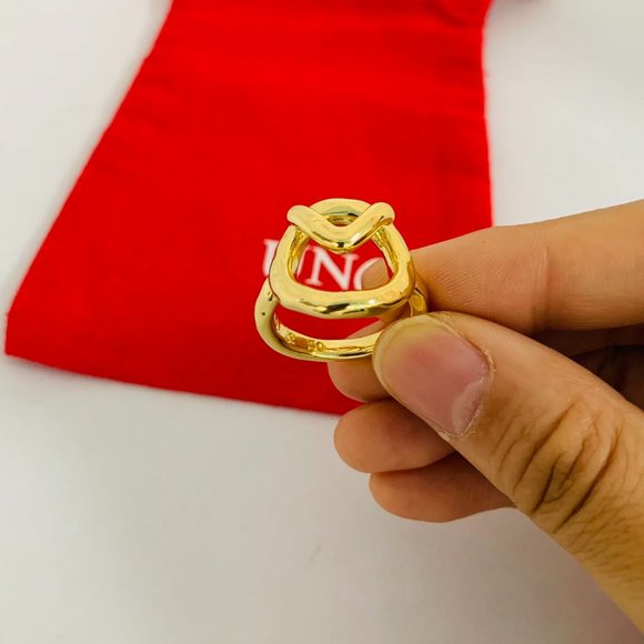 UNO de 50 Gameof3 Ring Gold A unique combination of yellow gold overlapping shap - Picture 5 of 8